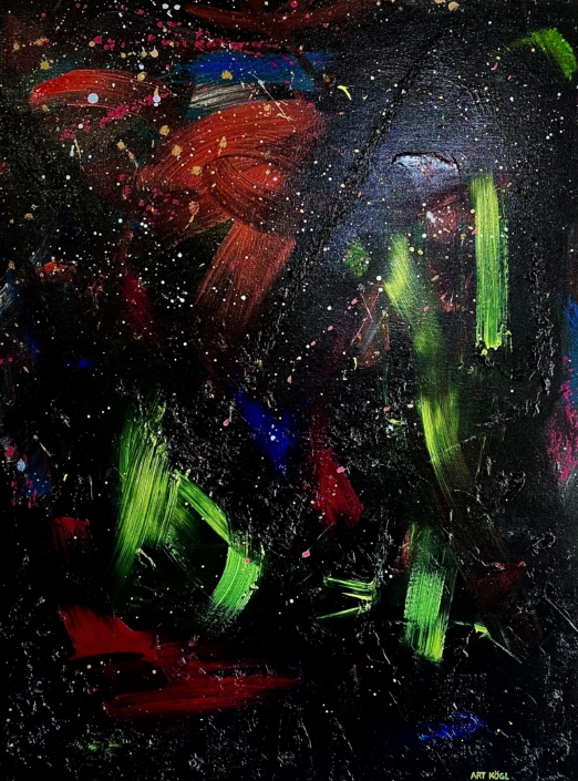 color lights in the dark